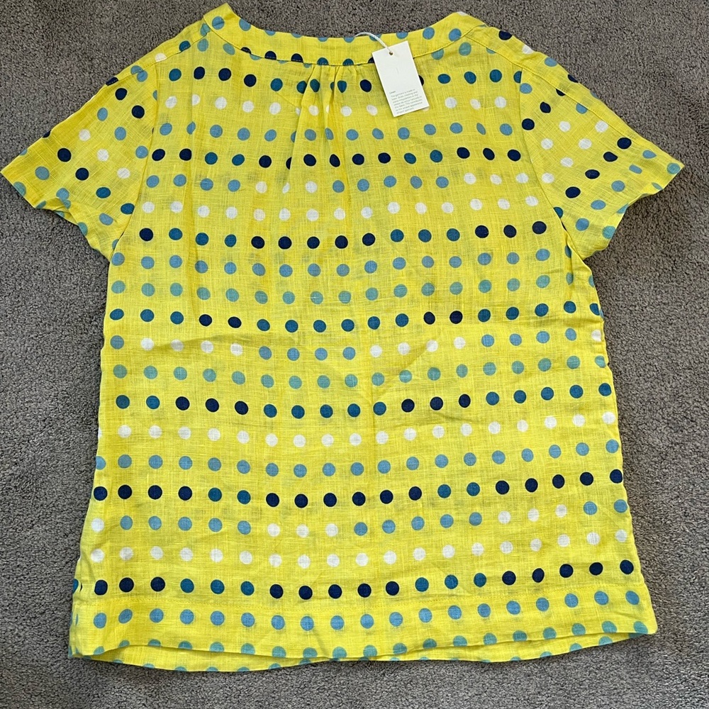 🌸NWT🌸 Boden Women’s Size 6 Linen Short Sleeve Top